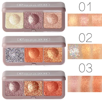 

3 Color Keyboard Fingertip Mashed Potato Eye Shadow Fairy Plate Mochi Eye Shadow Palette Cosmetics Eye Shadow Maquillage TSLM2