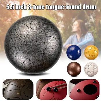 

5.5inch Steel Tongue Lotus Drum 8-Tone Handpan Tankdrum Instrument FH99