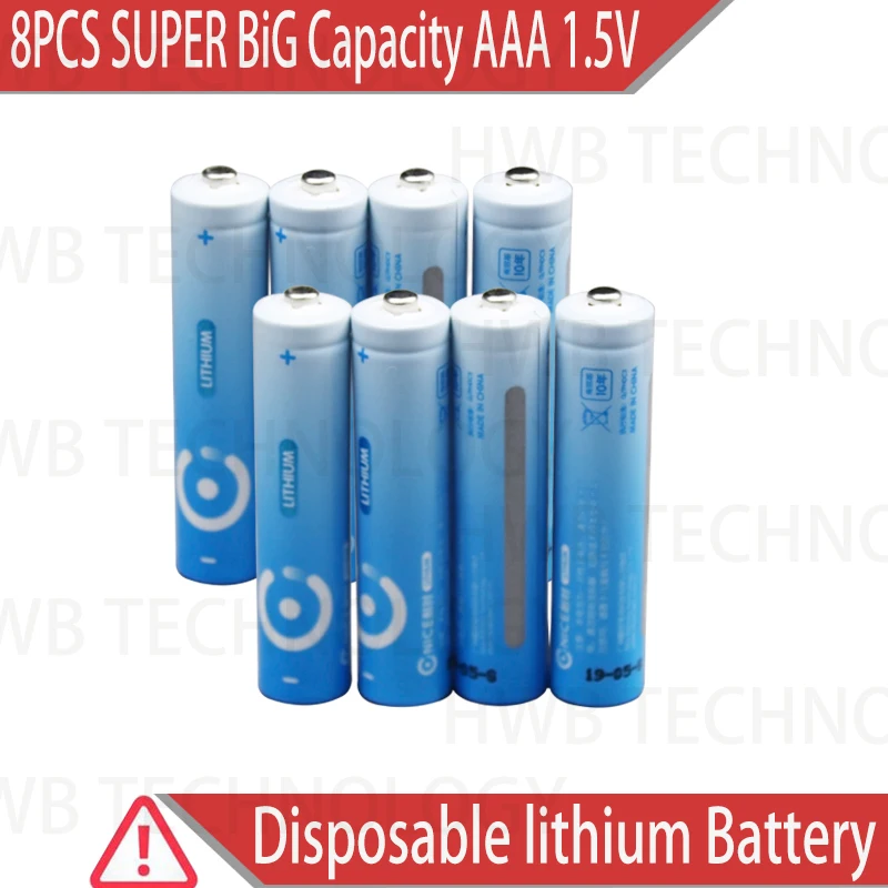 8 шт./упаковка литиевые батарейки AAA 1 5 в|aaa battery|lithium 1.5vbattery a |