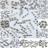 27 Styles Tibetan Silver Tube Beads Metal Spacer DIY Beads Tube Charms for Jewelry Making 20/50/100Pcs ► Photo 3/6