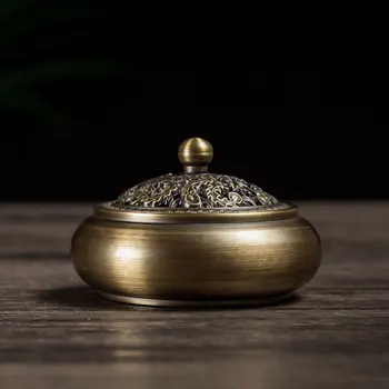 

Cones Brass Copper Incense Burner Bronze Metal Aromatic Diffuser Car Smell Incense Burner Cheiro Para Casa Home Decor KK60XL