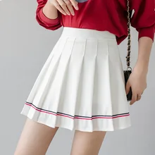 

Mini Skirts Women High Waist A-line Pleated Skirt 2021 New Spring Summer Students Preppy Style Skirts Teens Cosplay Uniform