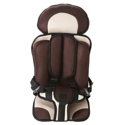 Детский безопасный стул, коврик для сиденья, портативный утолщенный губчатый стул для малыша, подушка для малыша, дышащая подушка для ребенка, детское кресло - Цвет: Coffee