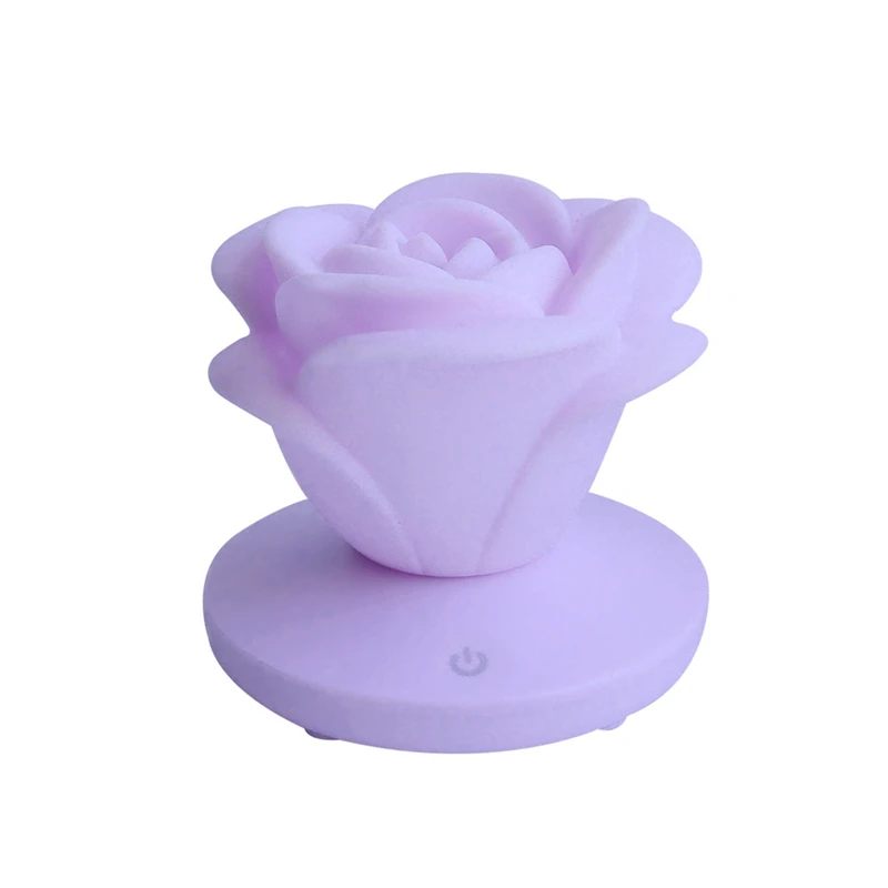 

Big deal Rose Usb Rechargeable Led Desk Table Lamp Adjustable Intensity Reading Light Press Switch Desk Lamps Desk Lamps Purple