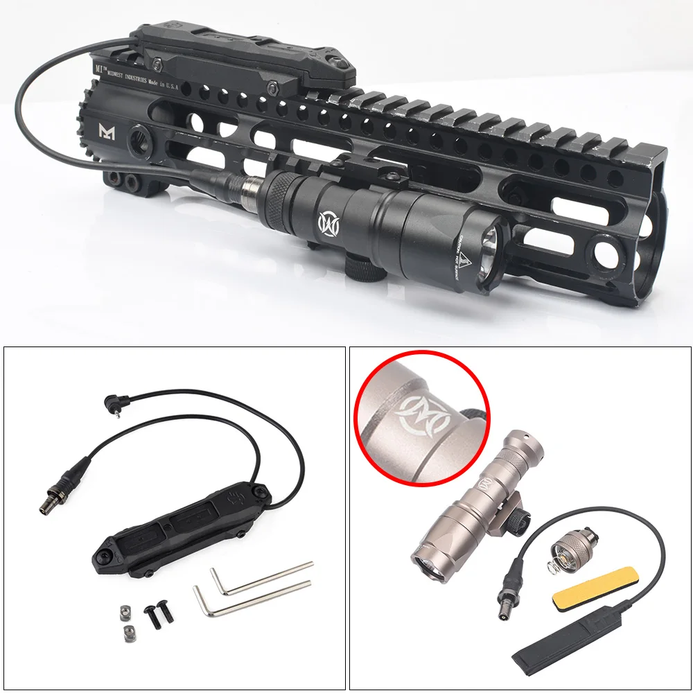 Пневматический пистолет suprefir M300 M300A M300B светодиодный 280LM оснащен двумя кнопками охотничья тактика светодиодный фонарик аксессуары M3X аксессуары