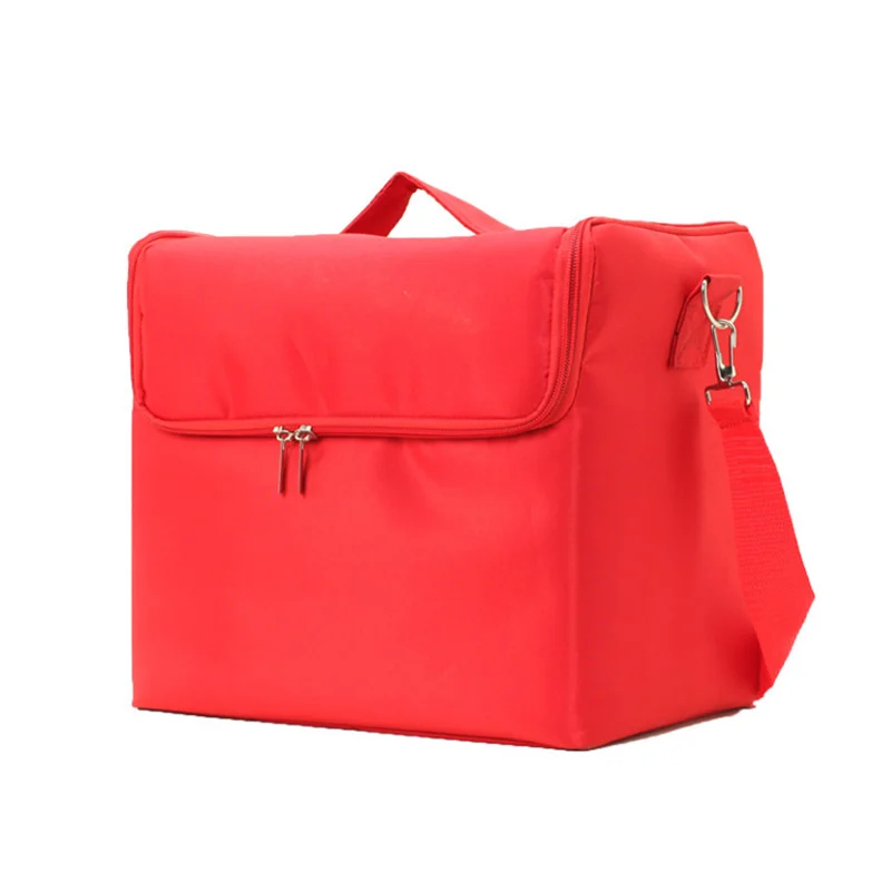 Shoudler Cosmetica Tas Rode Beauty Case Draagbare Make Up Organizer Vrouwen Grote Capaciteit Cosmetica Koffer Reizen Toilettas Shoudler Cosmetica Tas Rode Beauty Case Draagbare Make Up Organizer Vrouwen Grote Capaciteit Cosmetica Koffer Reizen Toilettas
