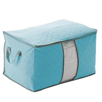 

Foldable Storage Bag Clothing Blanket Quilt Closet Pouches Sweater Organizer Storage Box