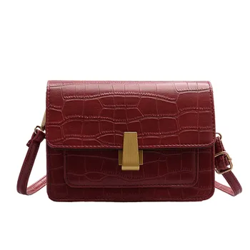 

Fashion Stone Pattern Faux Leather Crossbody Bags For Women 2020 Fashion Shoulder Messenger Bag Female Handbags