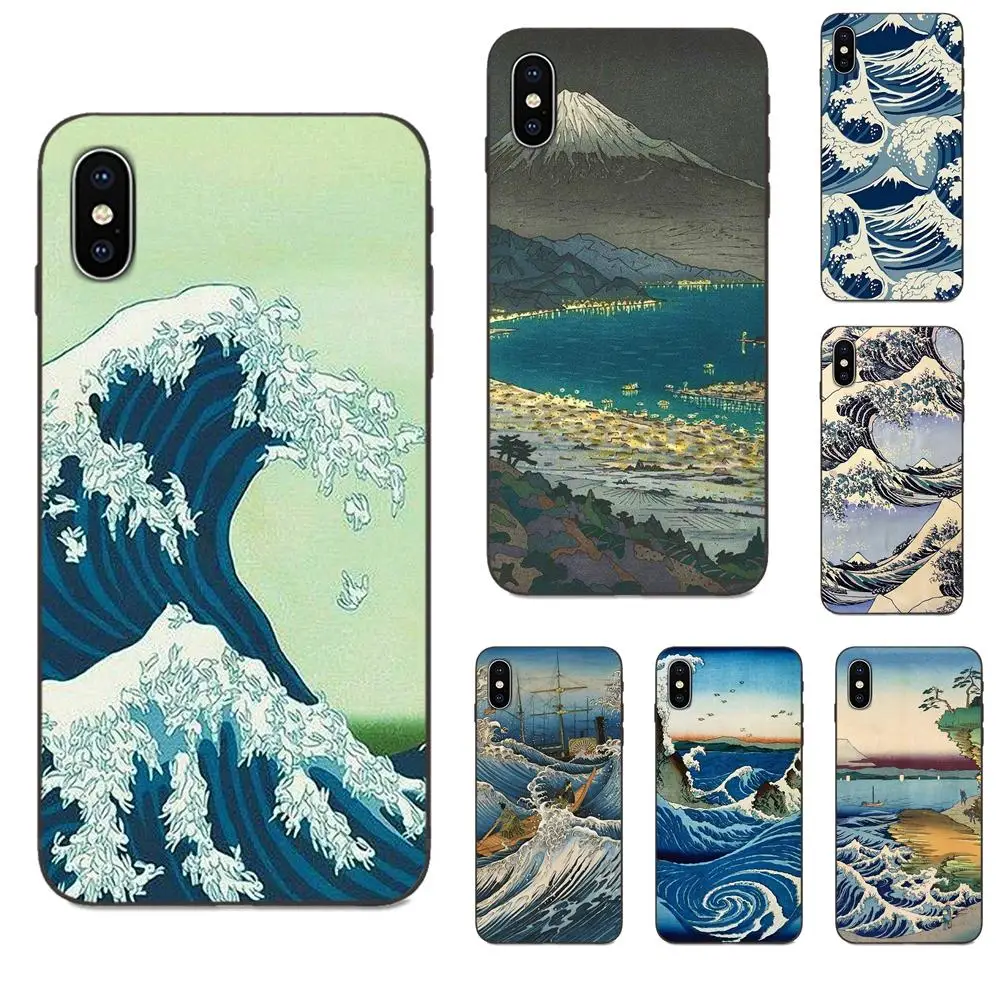 Полный волна канагава Японии для Galaxy A3 A5 A6 A6s A7 A8 A9 A10 A20E A30 A40 A50 A60 A70 A80 A90 плюс