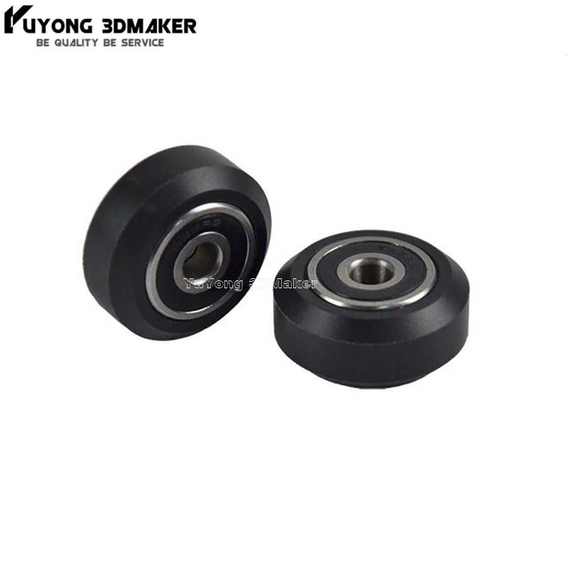 

High precision CNC Delrin solid v wheel kits for Openbuilds v-slot rail OX CNC C-Beam parts 100combo/lot