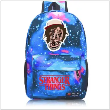 

New Stranger Things TV Series Cosplay Backpack Students Teenager Bag Anime Oxford Schoolbags Unisex Travel Laptop Bag Gift