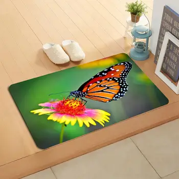 

Custom Butterfly Doormat Home Decor Door mat Floor Mat Bath Mats foot pad#20-05-19-06