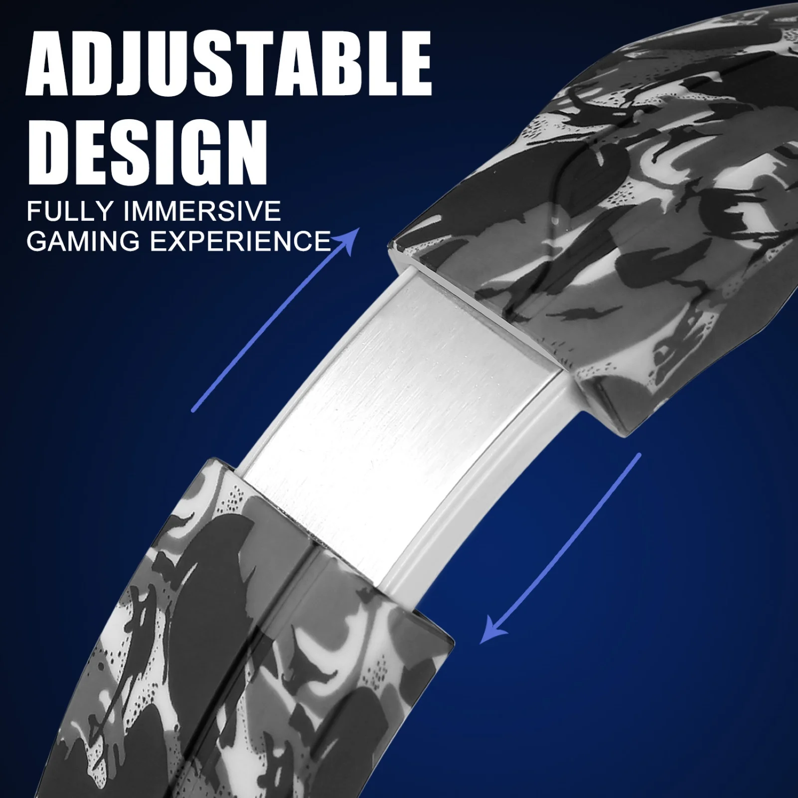 J1 Camouflage Gaming Headset Headphone with Microphone Noise Reduction LED Light