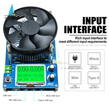 Medidor de capacidad de carga electrónica de corriente constante ajustable, voltímetro, medidor de capacidad de descarga de litio de plomo-ácido, 150W