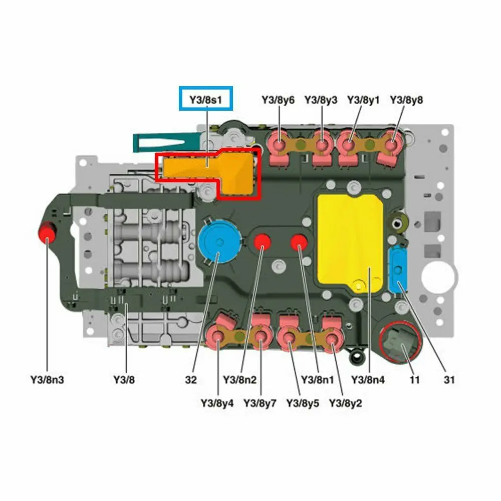 ޸ 7G 722.9 TCU TCM ÷Ʈ  , ӱ  Y3/8s1, 2 3 