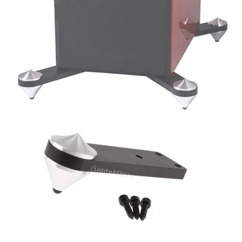 

Pure Aluminium Speaker Shockproof Absorbing Floor Stand Spike Feet Nail