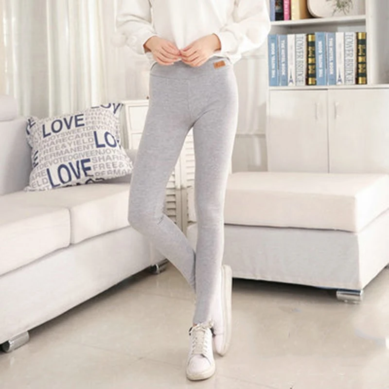 

Fashion Women Casual Slim Legging Stretch Leggings Spring Autumn Denim Leggings Pleated Slim All Match