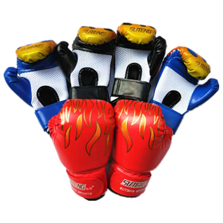 

Sagitar Flame Children wang xin Gloves Sanda Boxing Kids Playing Sandbags Boxing Gloves Sponge Foaming Molding Inner Wearing
