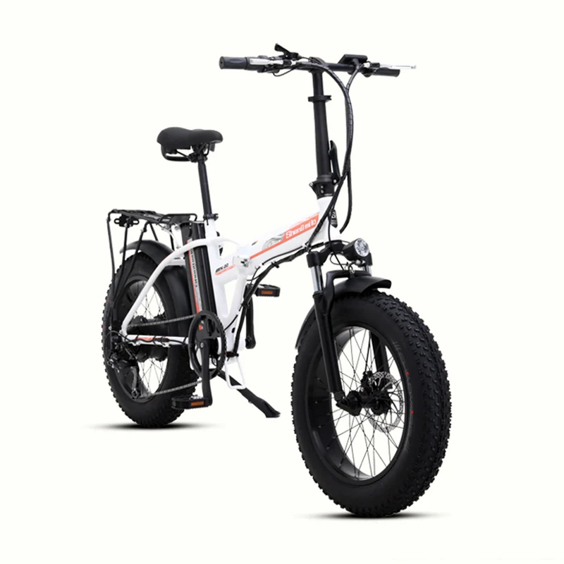 Excellent 20inch electric snow bicycle 48V lithium electric bicycle 500w rear wheel motor fat ebike max speed 40km/h mountain bike 3