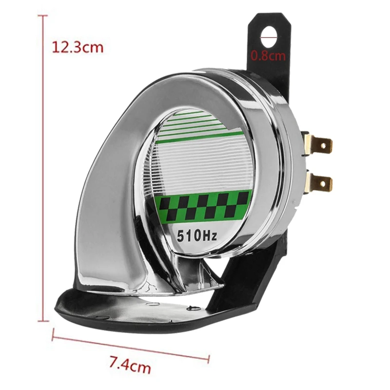 Универсальный 12 В DC 130 дБ Улитка водонепроницаемый рог электрический рог автомобиль грузовик мотоцикл рог сирена звук
