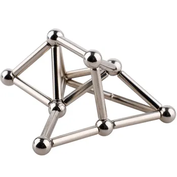 

Educational Magnetic Sticks Steel Balls Set Puzzle Toy Magnet Building Blocks Construction Set toys for Children Relief Stress
