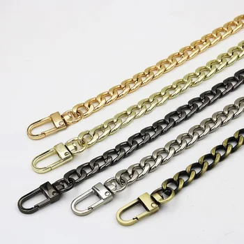 

Bag Strap Chain Handle Handbag Retro Chain 100/110/120 Cm DIY Replacement Shoulder Fashion Aluminum Metal D Button Bag Accessory