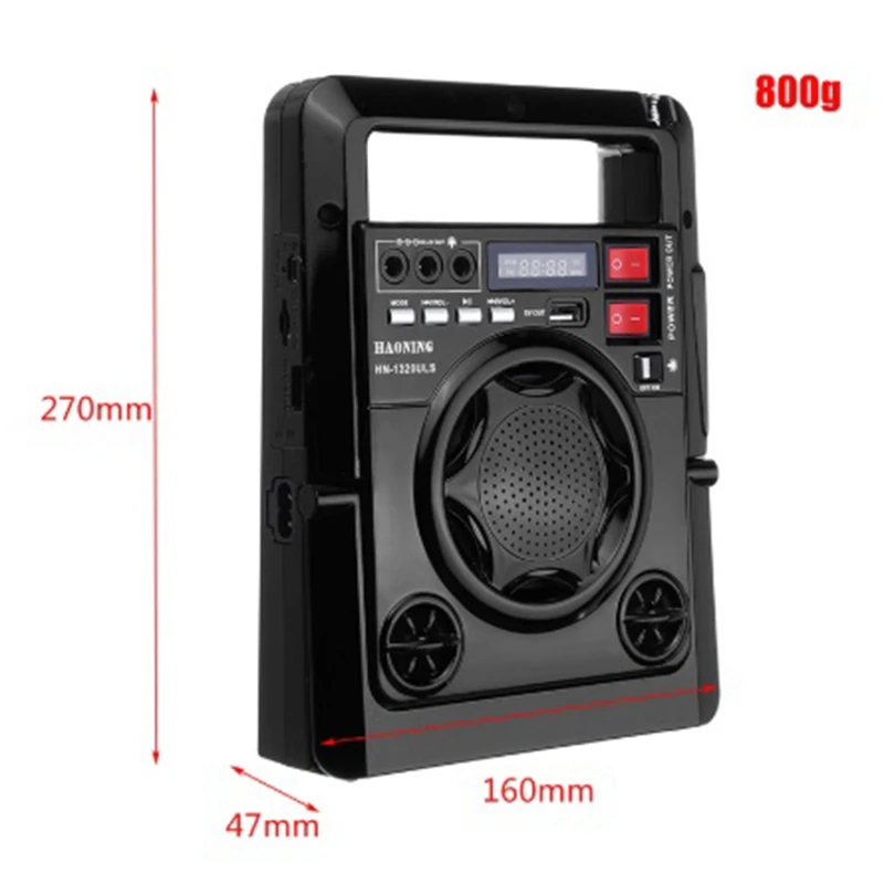 Полностью открытый Солнечный Am/Fm радио со светодиодной лампой Tf карта динамик power Bank функция для зарядки телефона источник питания