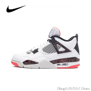 

Nike Air Jordan 4 hot lava 308497-116 Men's Basketball Shoes Original High Top Jordan Sneakers Basketball Shoes Men Unisex Women