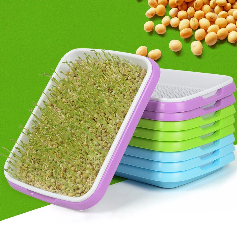 Double-Layer Hydroponics Seed Germination Tray Sprouter Nursery Grow Pots Vegetable Seedling Pot | Дом и сад