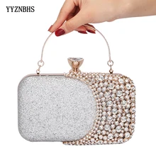 Клатч вечерняя сумочка со стразами-Шипованная Роскошная вечерняя сумка женские сумочки кошелек мини-цепные сумки дамские свадебные вечерние сумки маленькие сумки