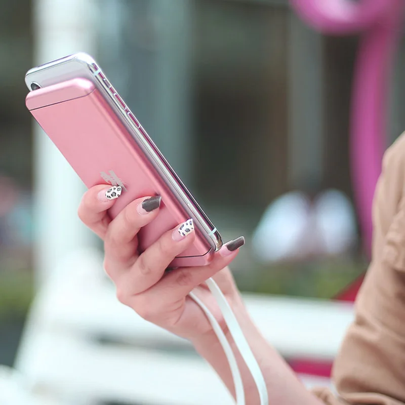 5000 мАч Внешний аккумулятор для iPhone 7 8 Plus XS MAX samsung Xiaomi huawei Dual usb порты портативный внешний аккумулятор