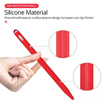 

ANMONE For Apple Pencil 2 Protective Cover Stylus Pen Soft Silicone Sleeve Case Non-Slip Detachable Nib Tip Cap Anti-Fall