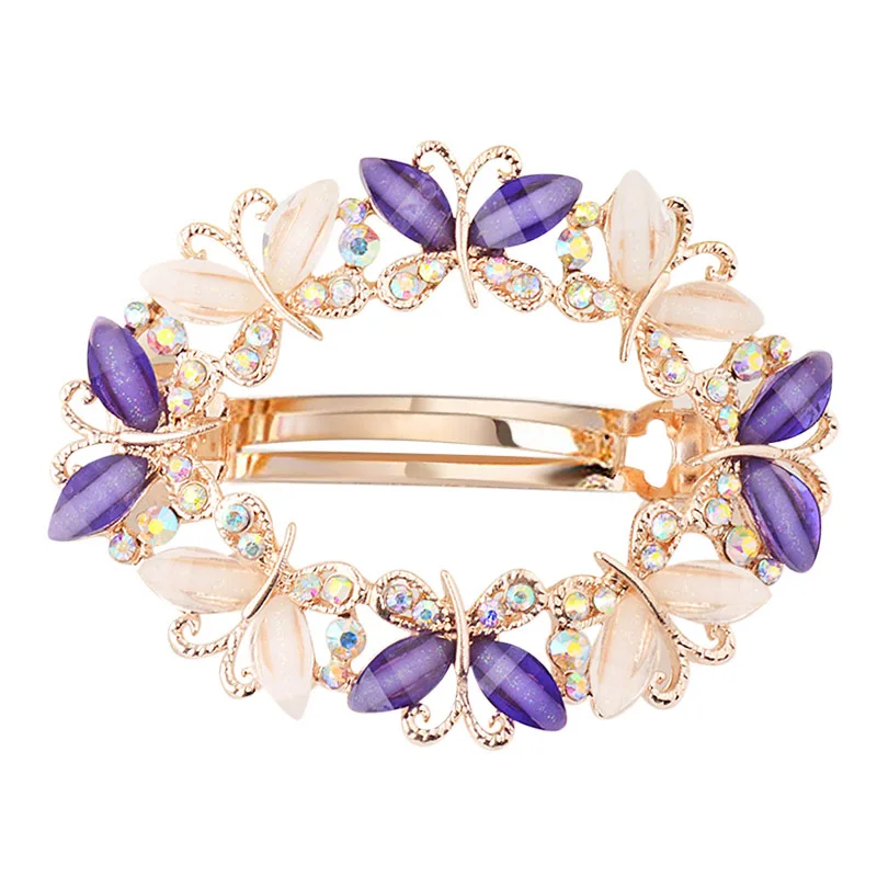 1PC Crystal Rhinestone Hair Clips for Women Girls Flower Butterfly Barrettes Clamp Hairpins Brooch Hair Styling 1 1PC Crystal Rhinestone Hair Clips for Women Girls Flower Butterfly Barrettes Clamp Hairpins Brooch Hair Styling 3