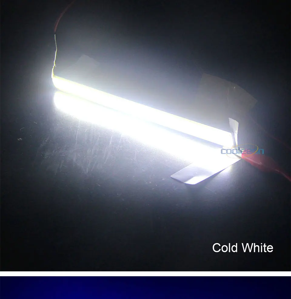 140x15mm 4W LED Strip COB Bulb 12V 14CM Bar Lights Warm Cold White Blue Color LED Lamp for Car House Decor Lighting DIY (8)