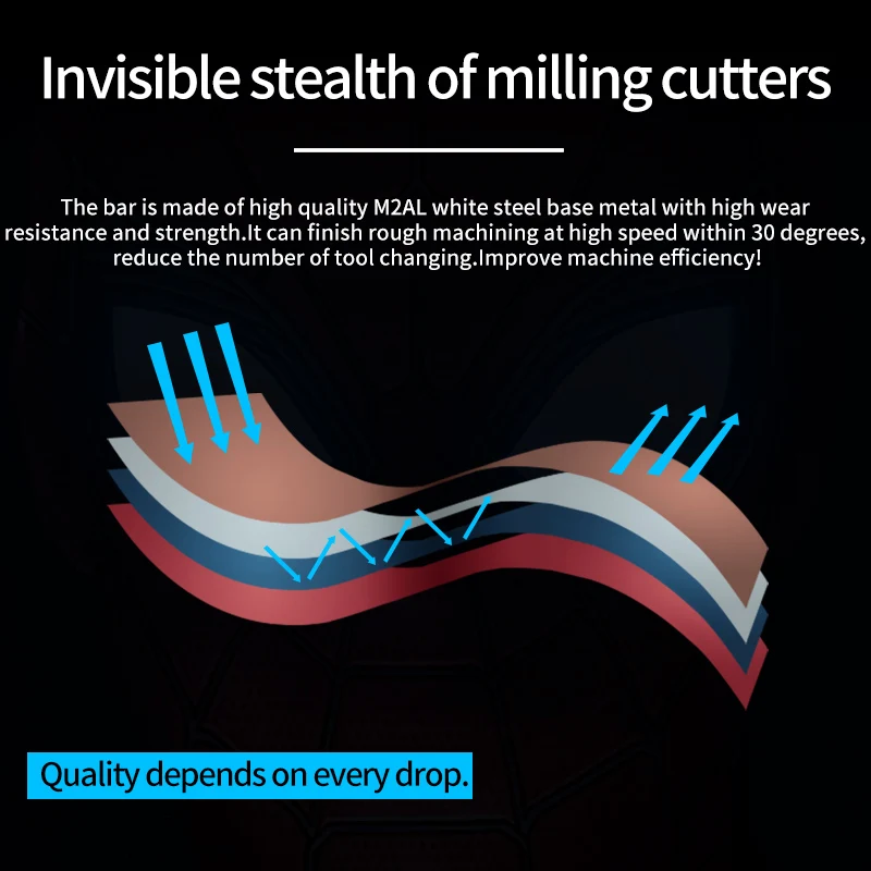 ZGT Roughing Endmill Metal Cutter HRC55 4 Flutes 4mm 6mm 8mm10mm Alloy Carbide Tungsten Steel Milling Cutter Roughing End Mill