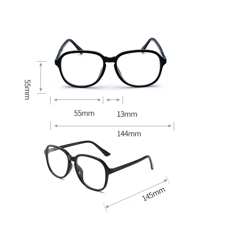 Iboode 0-1-1,5-2-2,5-3-3,5-4-5-6 очки для близорукости мужские короткие очки для коррекции зрения черная прозрачная оправа женские очки