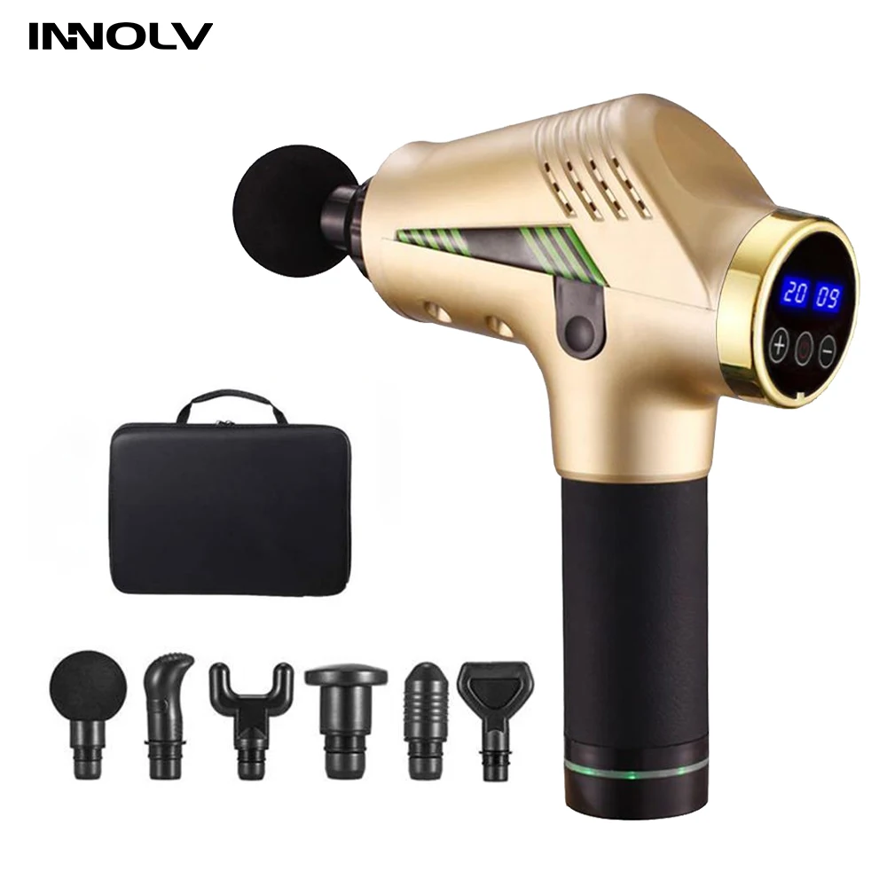 

Massage Gun Deep Tissue Muscle Massager Pain Relief Massage Gun Relaxation Fitness Body Massager Fascia Gun Massager Massageador