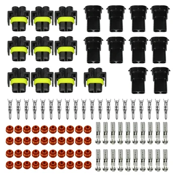 

YUNPICAR 10PCS H8 H11 880 881 2 Pin Way Waterproof Connector Male and Female Adapter Wire Connectors for Headlights Fog Lights