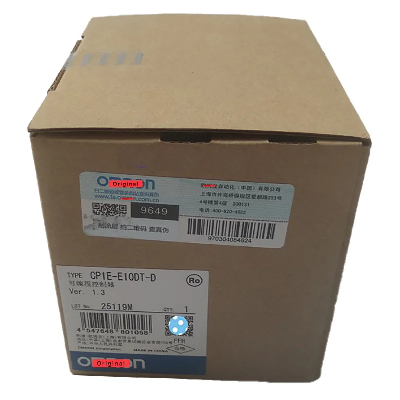 Новый оригинальный CP1E-E10DT-D 24VDC PLC 6 Вход 4 выходной транзистор опускается на дно