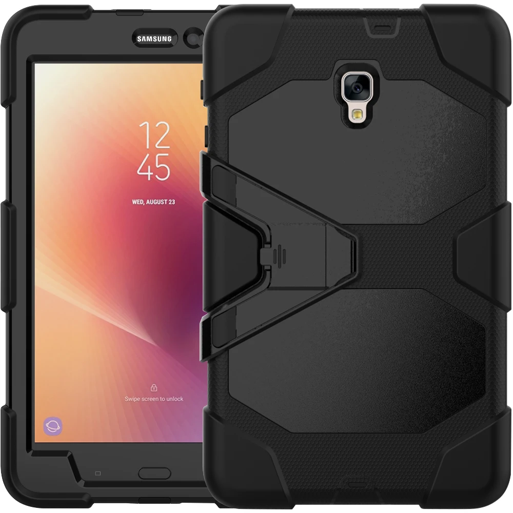 Для Samsung Galaxy Tab A 8,0 Shockproof T385 противоударный сверхмощный Гибридный чехол со встроенным защитным чехлом для экрана