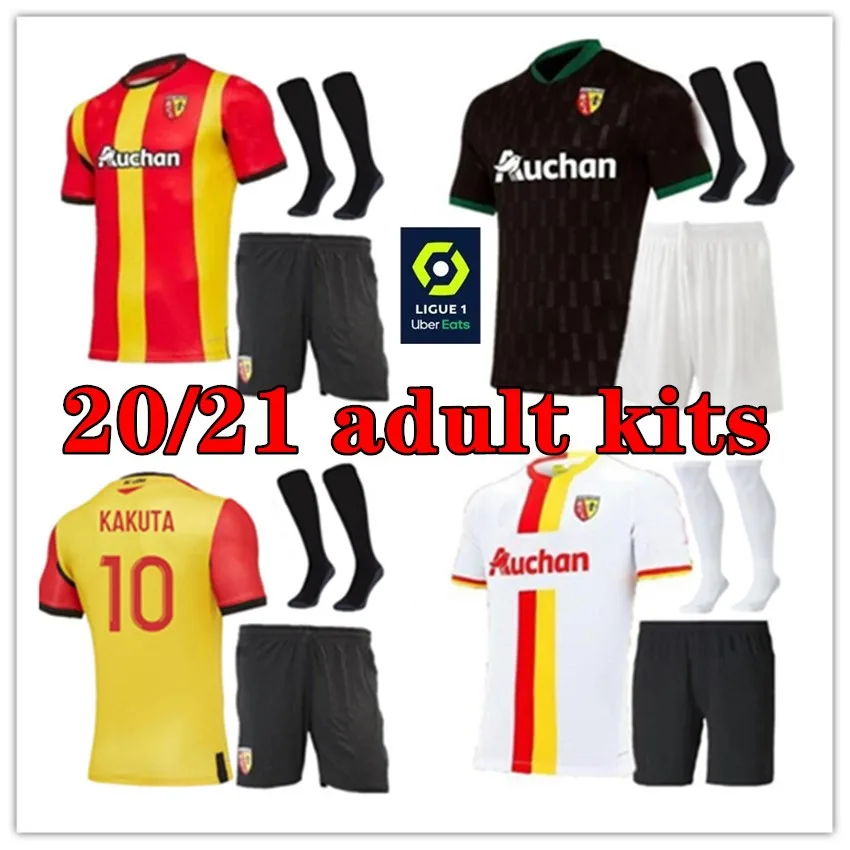 2020 RC 2021 lente de FÚTBOL Camisetas Gradit fuerte Cahuzac Pérez RC Lens fútbol jersey Camisa de fútbol camiseta de fútbol de hombre