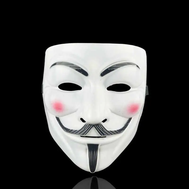 Halloween Mask Party Masks Face Mask 3D Face Masks 1Pc Halloween Masks V for Vendetta Mask Anonymous Guy Fawkes Halloween Party Gift for Adult Kids Film Theme Mask Cosplay Costume