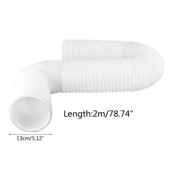 

2m Universal Flexible Air Conditioner Exhaust Hose Vent Tube 13cm Diameter Duct Extension Pipe Portable