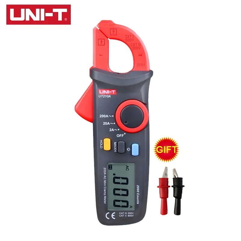

UNI-T UT210 series Digital Clamp Meters AC/DC Current Voltage UT210E True RMS Auto Range VFC Capacitance Non Contact Multimeter