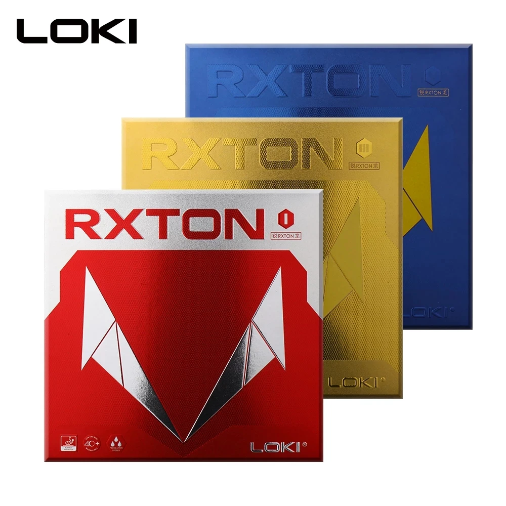 Резина для настольного тенниса LOKI RXTON серии ITTF Красная резина пинг-понга черная с
