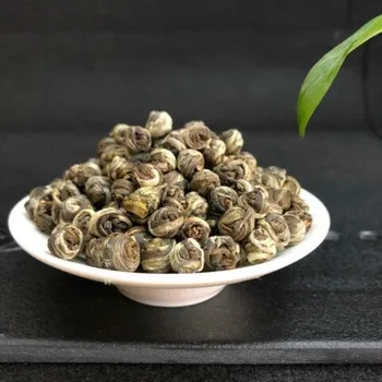 

2020 Natural Organic Fresh Chinese Top Jasmine Green Tea Jasmine Dragon Pearl Fragrance Flower Slimming Tea Kung Fu