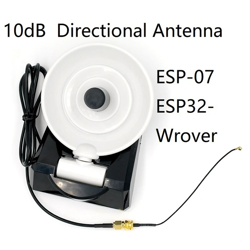 ABKT-10Db направленная антенна для Esp07 Esp32 Wrover Ipex Разъем 2,4 ГГц Wifi маршрутизатор Diy умный дом автоматизация водонепроницаемый