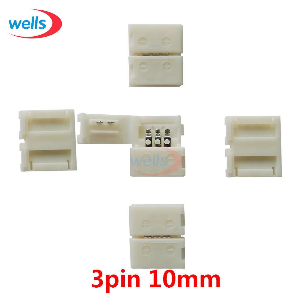 10 шт. 2pin 3pin 4pin 5pin светодиодный зажим для разъема 5050 3528 3014 Светодиодный