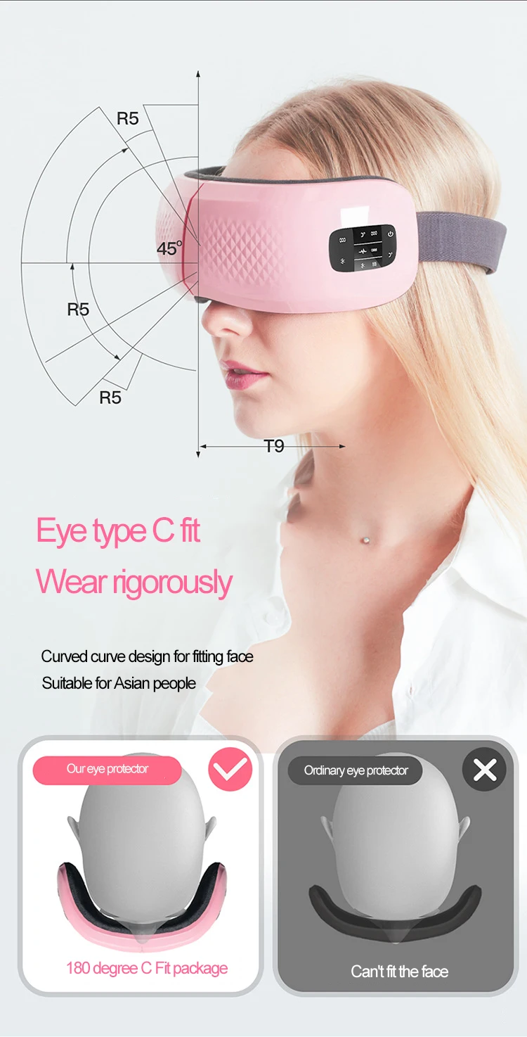 Dispositivo de Cuidados com os Olhos Electirc Inteligente Olho Massageador Anti Rugas Olhos Massagem Fadiga Aliviar Círculos Escuros Remover Aquecido Relaxar 14 Beleza e saúde