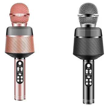 

New Q008 Wireless Bluetooth Condenser Microphone Mobile Phone Karaoke Microphone Portable Handheld Microphone